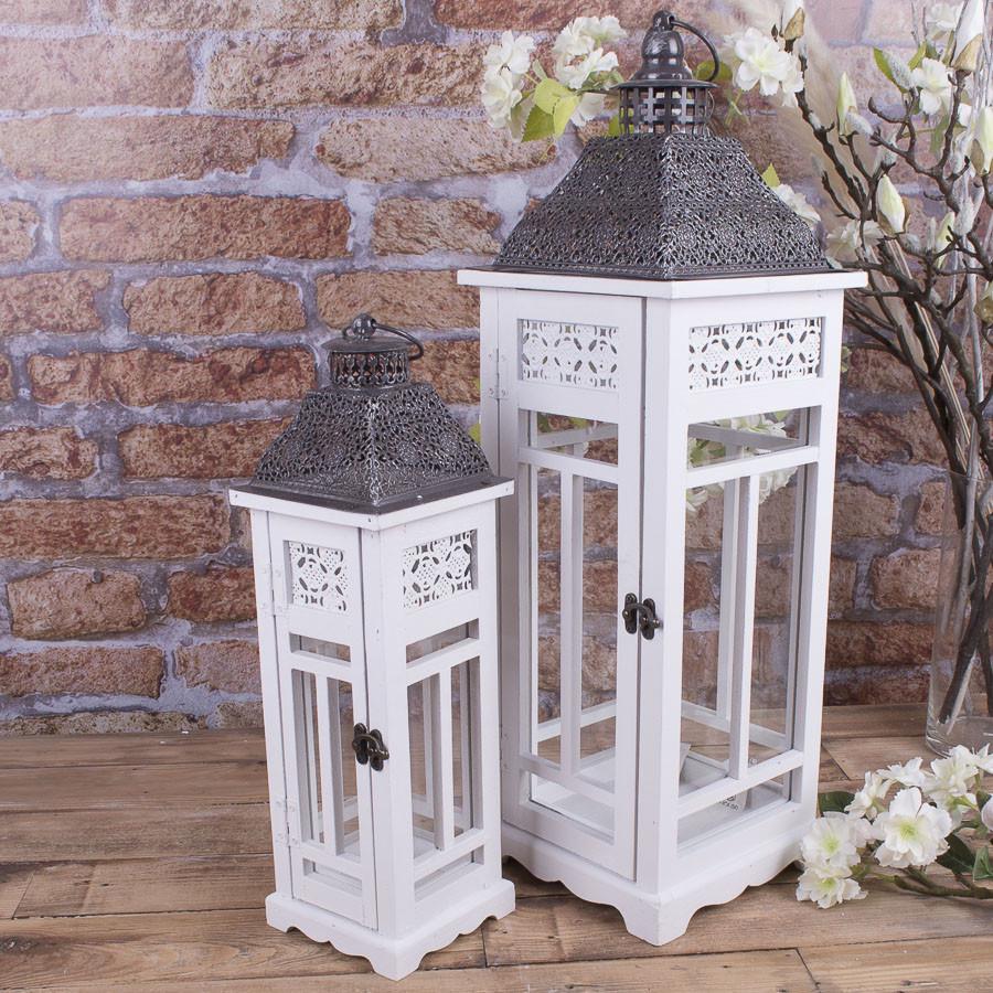 Фонарь из дерева 2 шт. (2402-2)