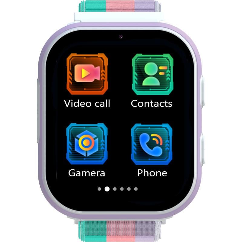 Смарт-годинник дитячий Gelius GP-PK008 Rainbow з GPS/4G White (98500) - фото 3