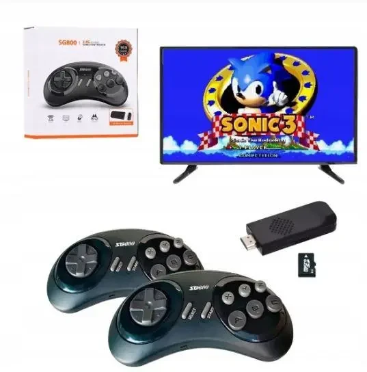 Ігрова приставка Game Controlle SG-800 з бездротовими джойстиками 2 шт. (8835) - фото 10
