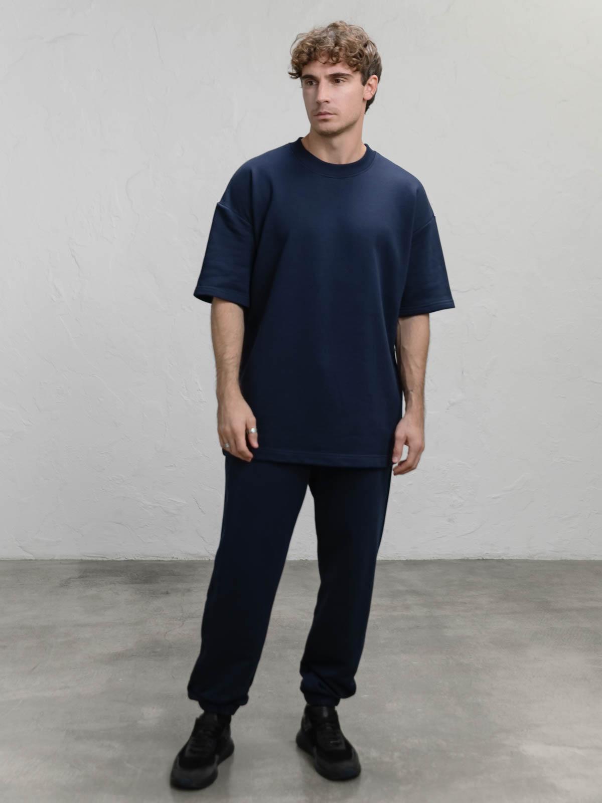 Футболка чоловіча вільна FROMUS XL/XXL Синій (1125-5) - фото 3 Футболка чоловіча вільна FROMUS XL/XXL Синій (1125-5) - фото 3