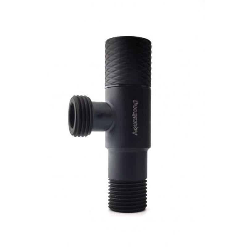 Кран угловой Aquastrong D815 D8 1/2"х3/4" Black (416252)