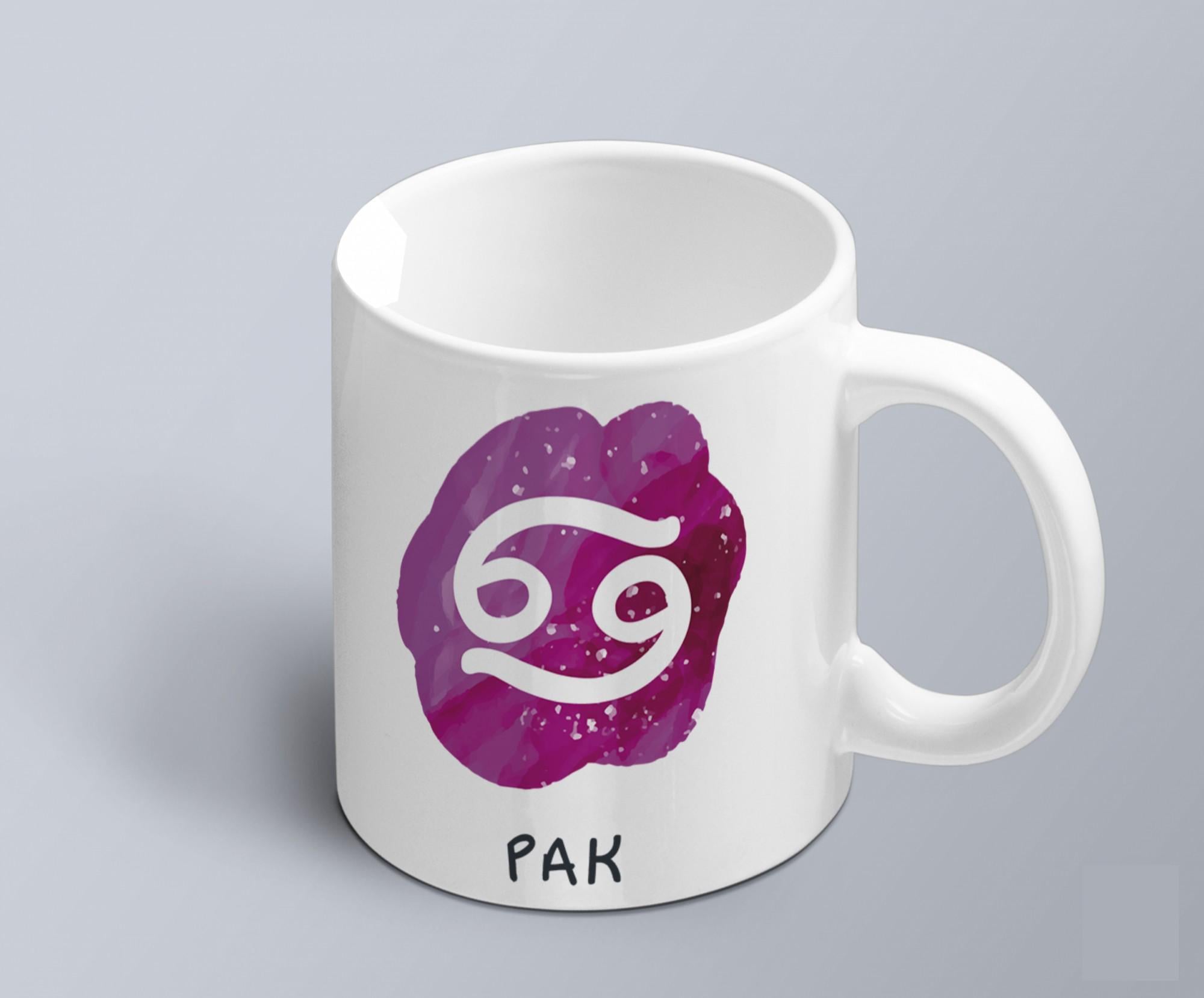 Чашка с принтом знак зодиака Рак с характеристикой (02010104052) Чашка с принтом знак зодиака Рак с характеристикой (02010104052)