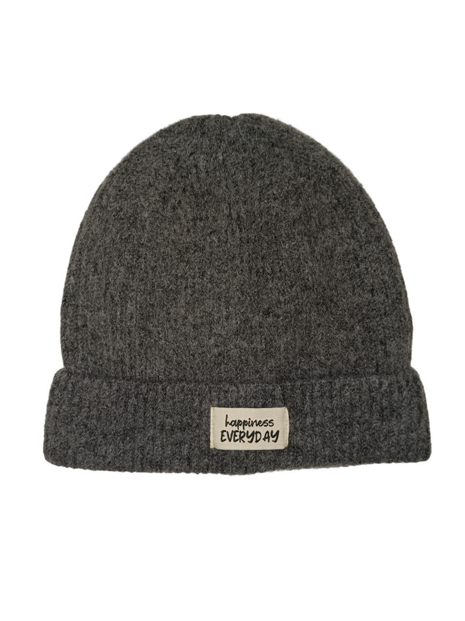 Шапка дитяча для хлопчика демісезонна Kiabi 58/60 см Сірий (0461A)