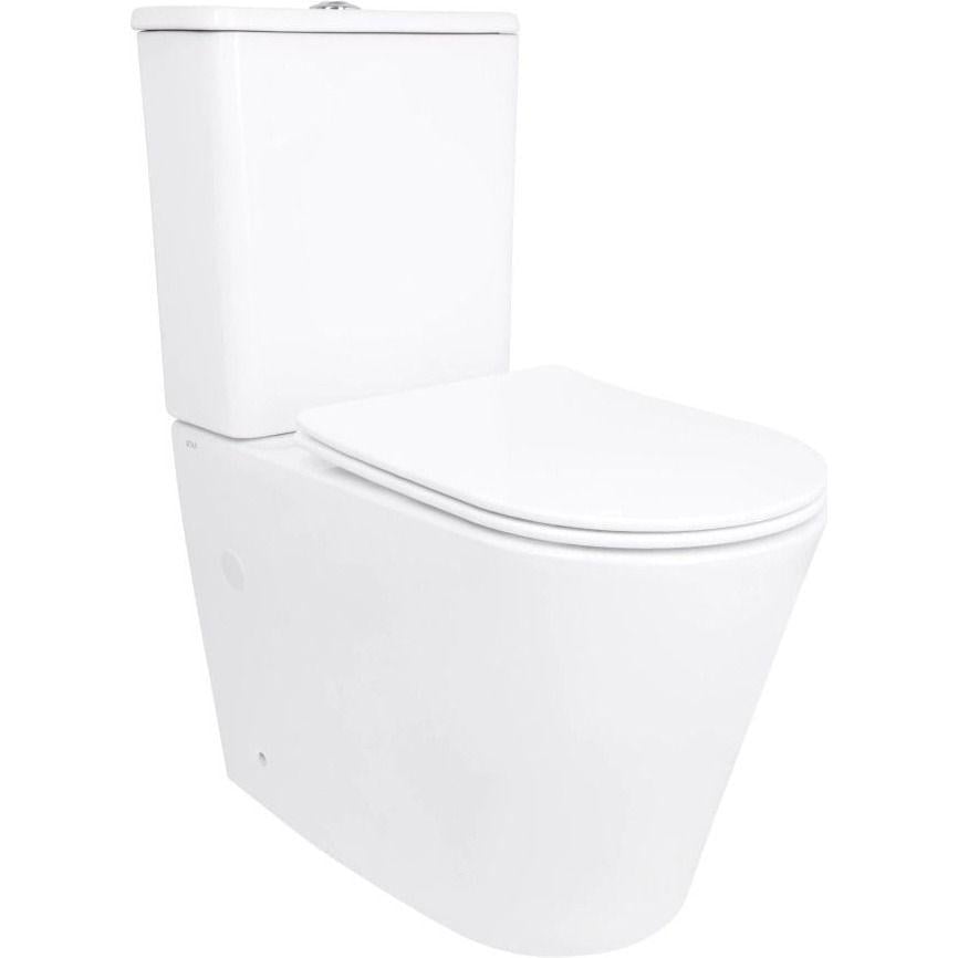 Унитаз компакт Qtap Arvin Ultra Quiet 3/6 л с сиденьем микролифт Белый глянцевый (QTARV27W49259)