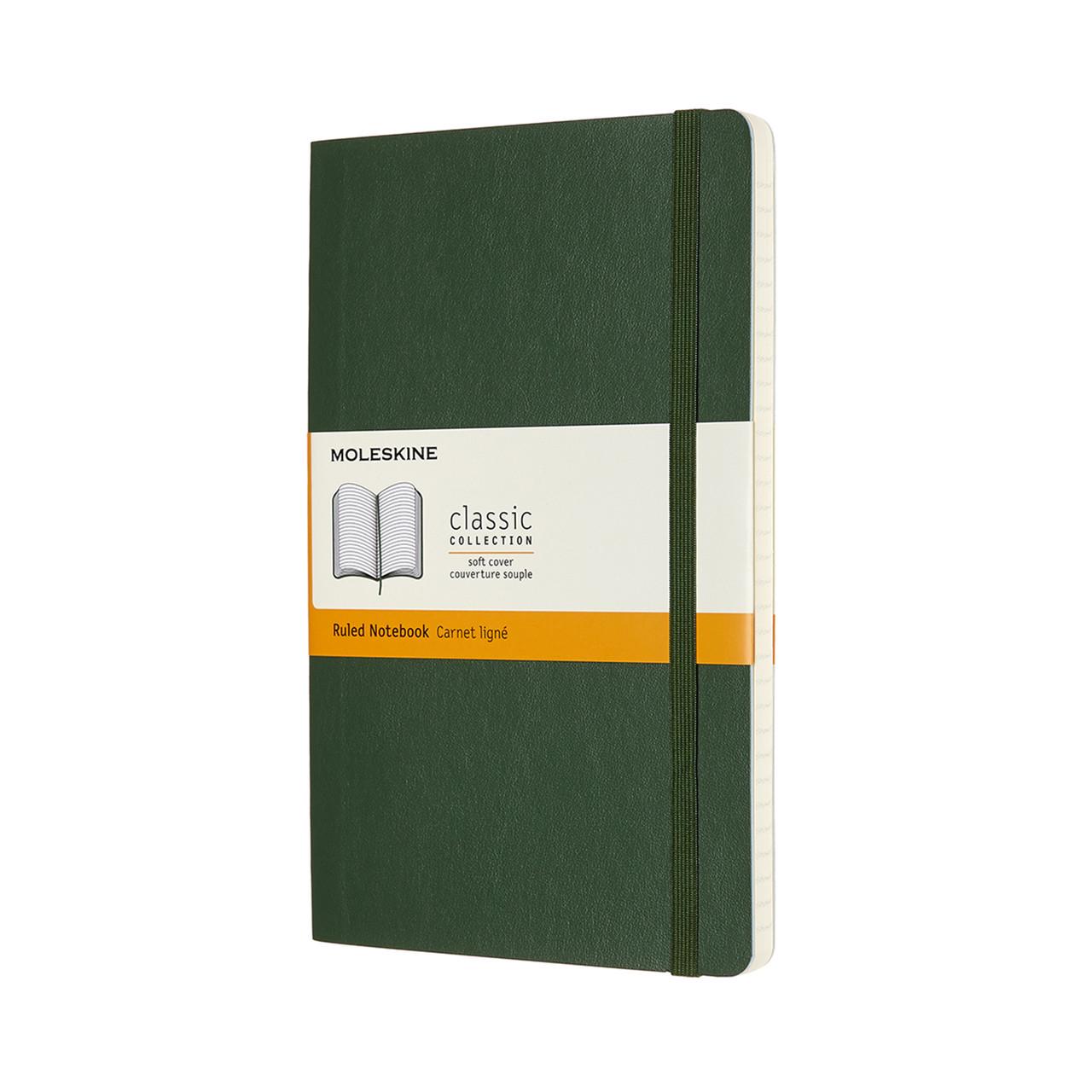Блокнот Moleskine Classic средний 13х21 см 192 страницы в линейку миртовый мягкий Зеленый