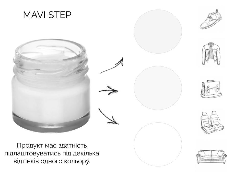 Крем для обуви и кожи Mavi Step Creme de Beaute 25 мл Белый (C01/101/025) - фото 3