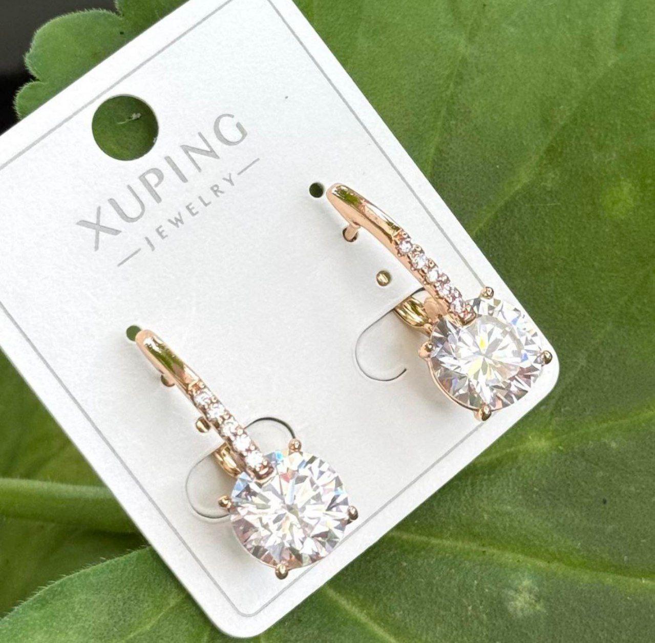 Сережки з камінням Xuping гіпоалергенні медична сталь (2931658934)