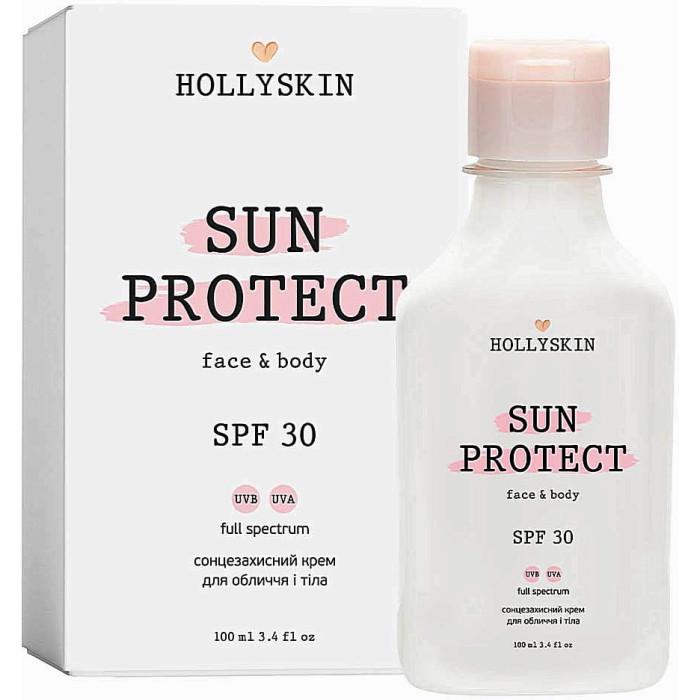 Сонцезахисний крем для обличчя та тіла HOLLYSKIN Sun Protect SPF 30 100 мл (18554)