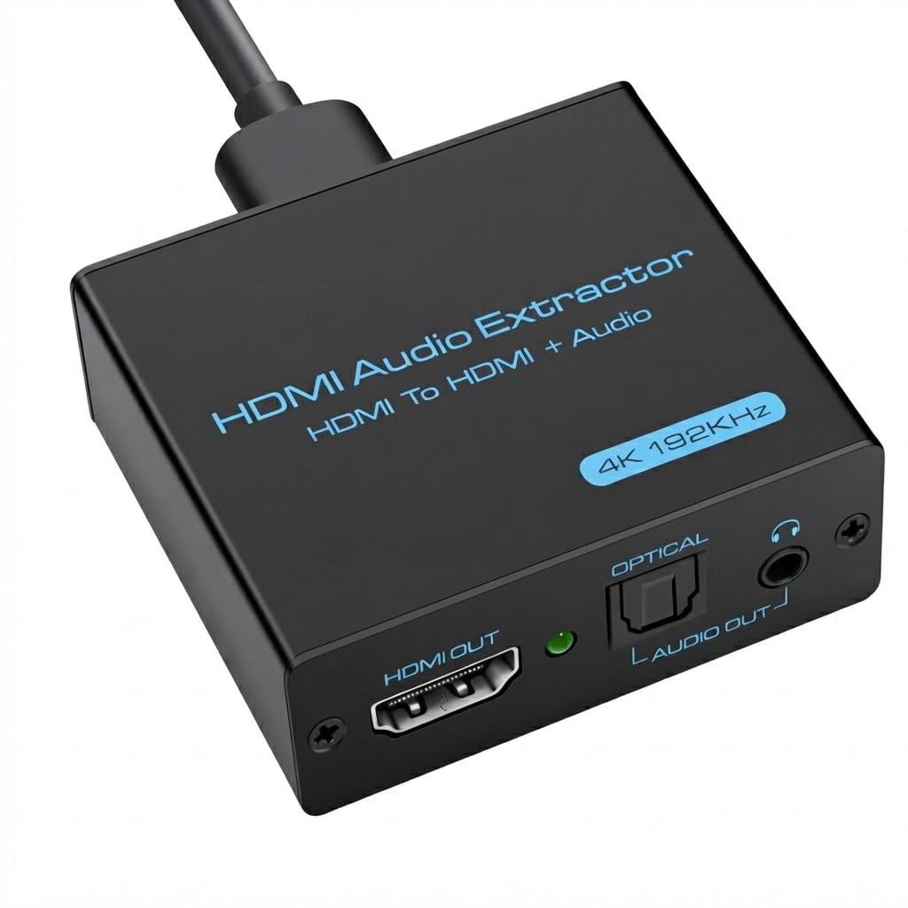 Конвертер HDMI в HDMI/оптичний та AUX-аудіовихід HDMI Audio Extractor 4K (36267250) Конвертер HDMI в HDMI/оптичний та AUX-аудіовихід HDMI Audio Extractor 4K (36267250)