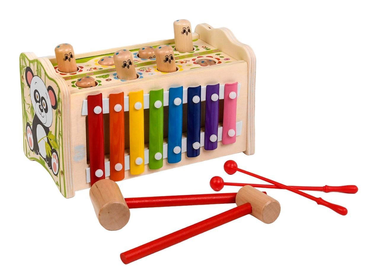 Игра деревянная интерактивная Wooden Toys стукалка/ксилофон Multicolor (110668)