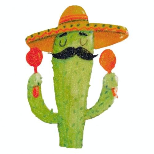 Значок Кактус с черными усами Seta Decor 19-889