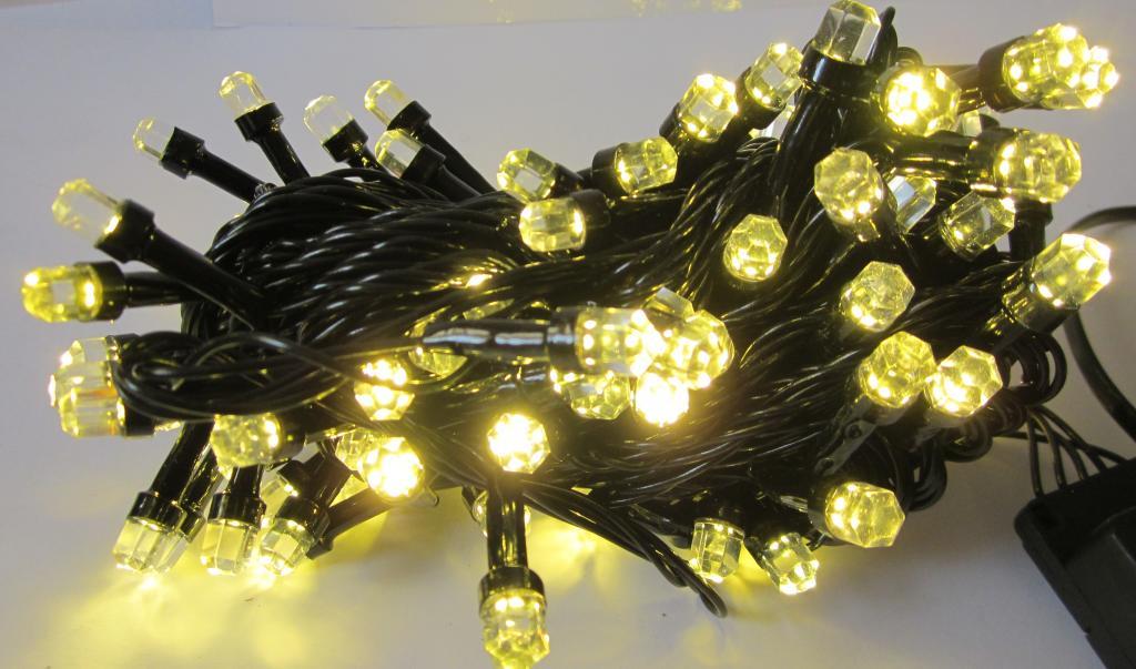 Гирлянда Кристалл 7 м 100 LED Теплый белый (1470568709)