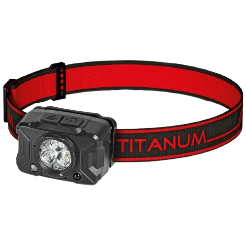 Фонарик налобный Titanum TLF-H09 светодиодный 170Lm 8500K 400 mAh IPX3 Черный (33148758)