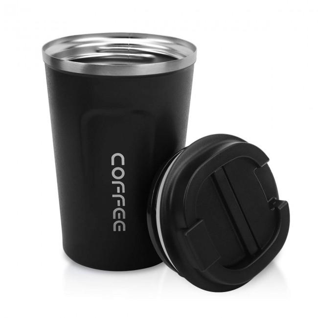 Термокружка металлическая Coffe Tumbler 380 мл Черный (402785)