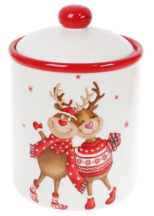 Банка Гостеприимные Олени 1150 мл керамическая (BD-DM713-X)