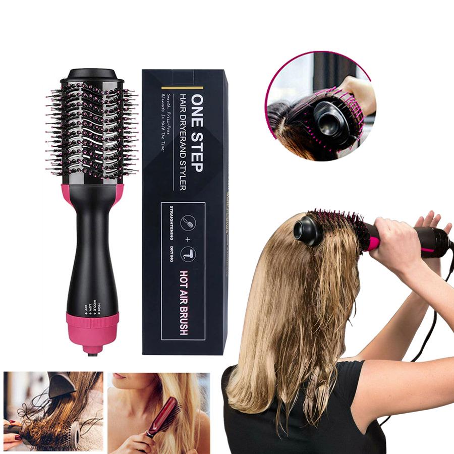 Фен-щітка One step Hair Dryer 3в1 3 режими з функцією іонізації та керамічним покриттям 1000 Вт - фото 2