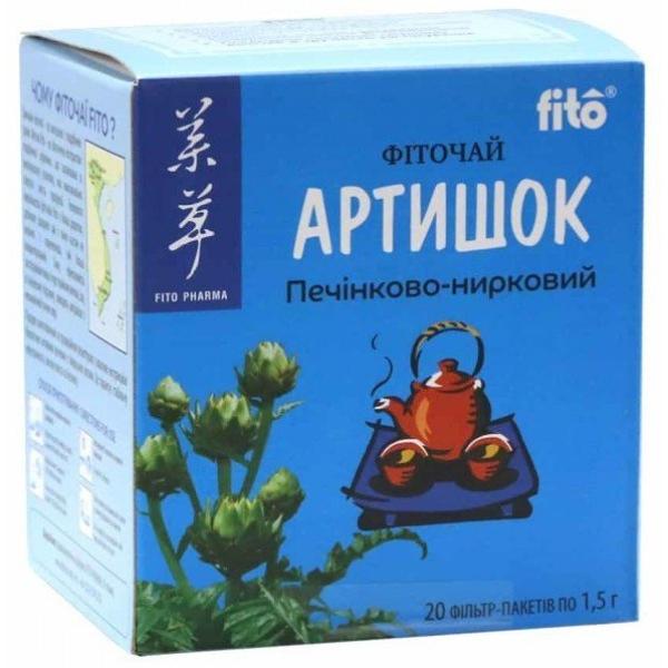 Фіточай Артишок FITO PHARMA Артишок фільтр-пакети 1,5 г 20 шт. (23442758)