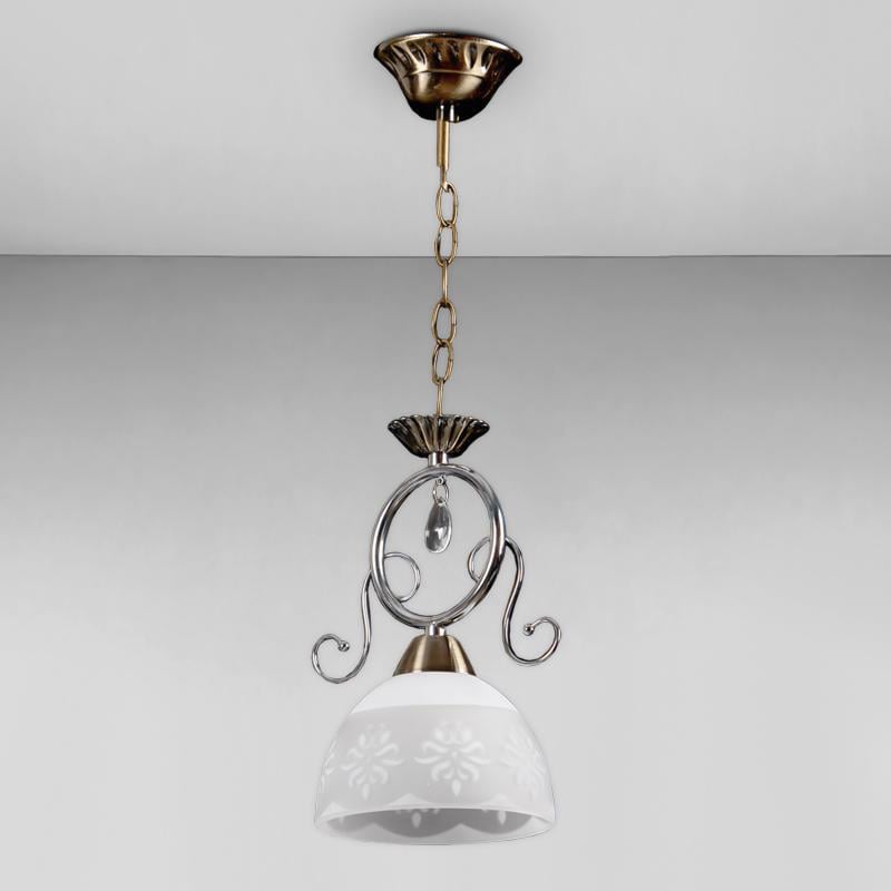 Люстра підвісна Light House SH-18164/1 150х150х260 мм E27 Бронзовий/Білий 