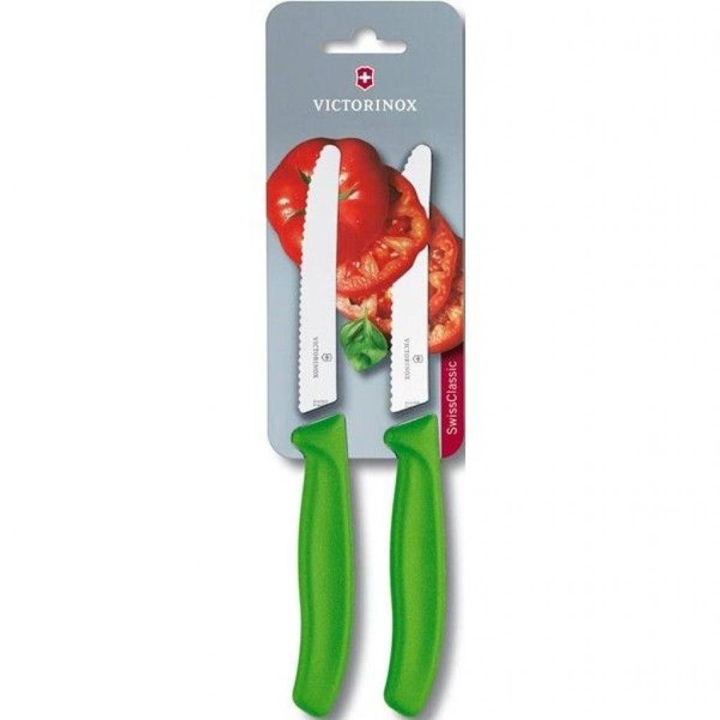 Набор ножей Victorinox SwissClassic 11 см 2 шт. Зеленый (6.7836.L114B) Набор ножей Victorinox SwissClassic 11 см 2 шт. Зеленый (6.7836.L114B)