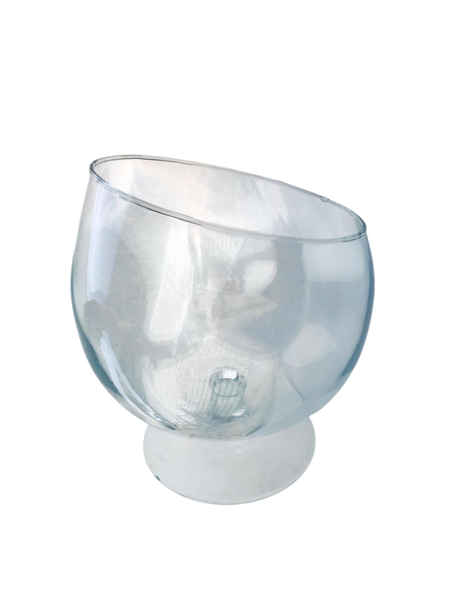 Ваза стекло в форме коньячницы со скошенным верхом 2 л - фото 5