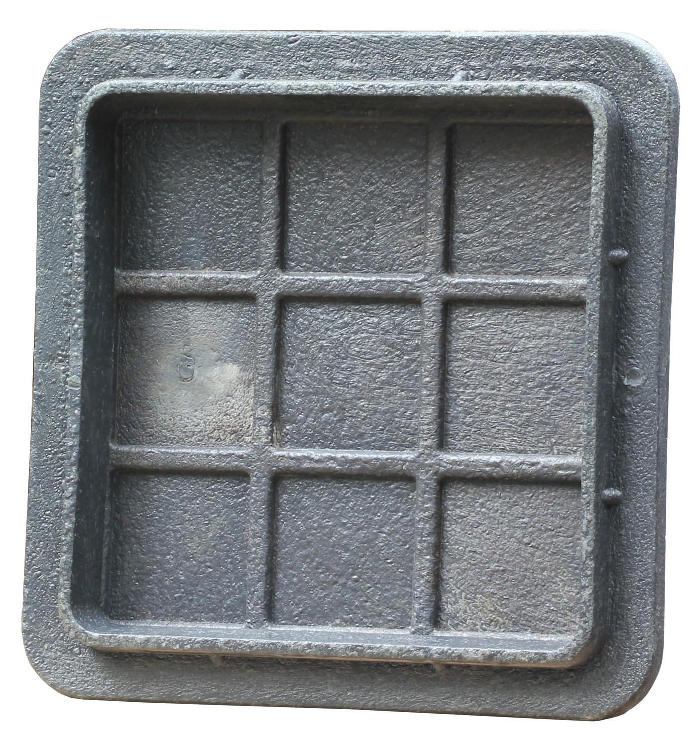 Люк квадратный Ruslana 480x480 мм до 1 т Черный (sad007) - фото 2