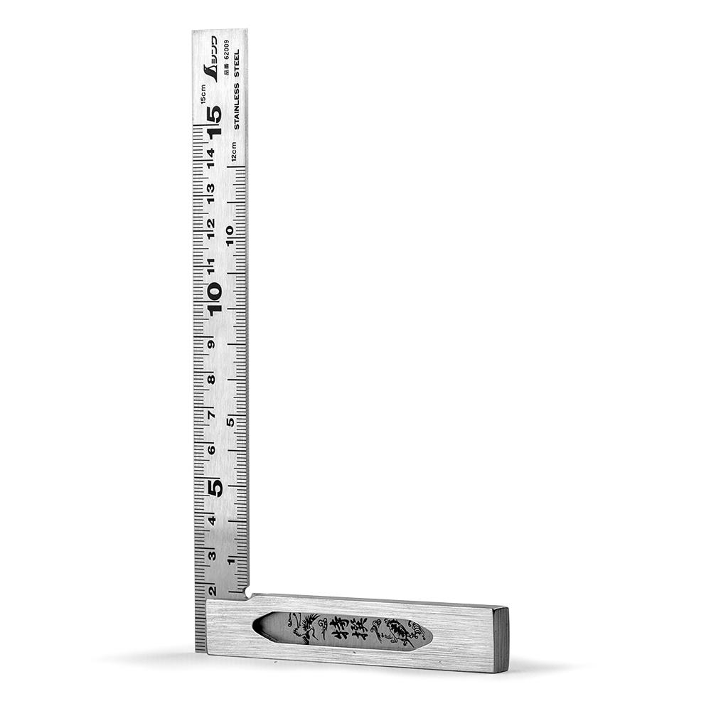 Угольник Shinwa метрический нержавеющая сталь/алюминий 177х100 мм (62009)