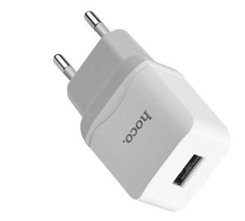 Адаптер мережі Hoco C22A, 1USB, 2.4a, білий