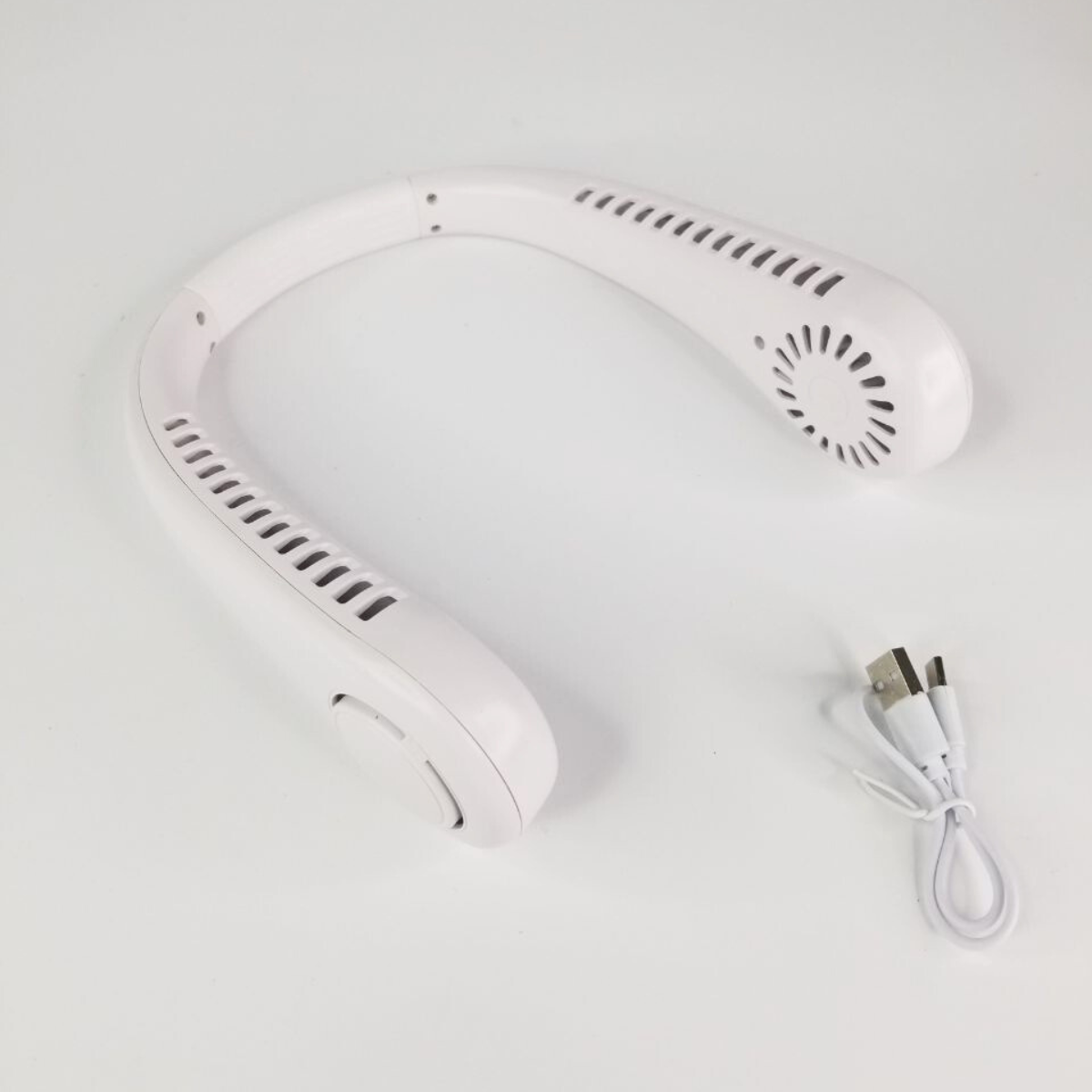 Вентилятор на шею Neck Fun безлопастный аккумуляторный Белый (NFX-5-White)