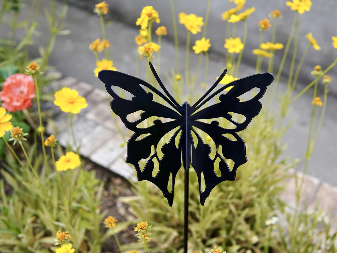 Садовая фигура Бабочка-махаон металлическая для двора/сада/клумбы (DCR069) - фото 3 Садовая фигура Бабочка-махаон металлическая для двора/сада/клумбы (DCR069) - фото 3
