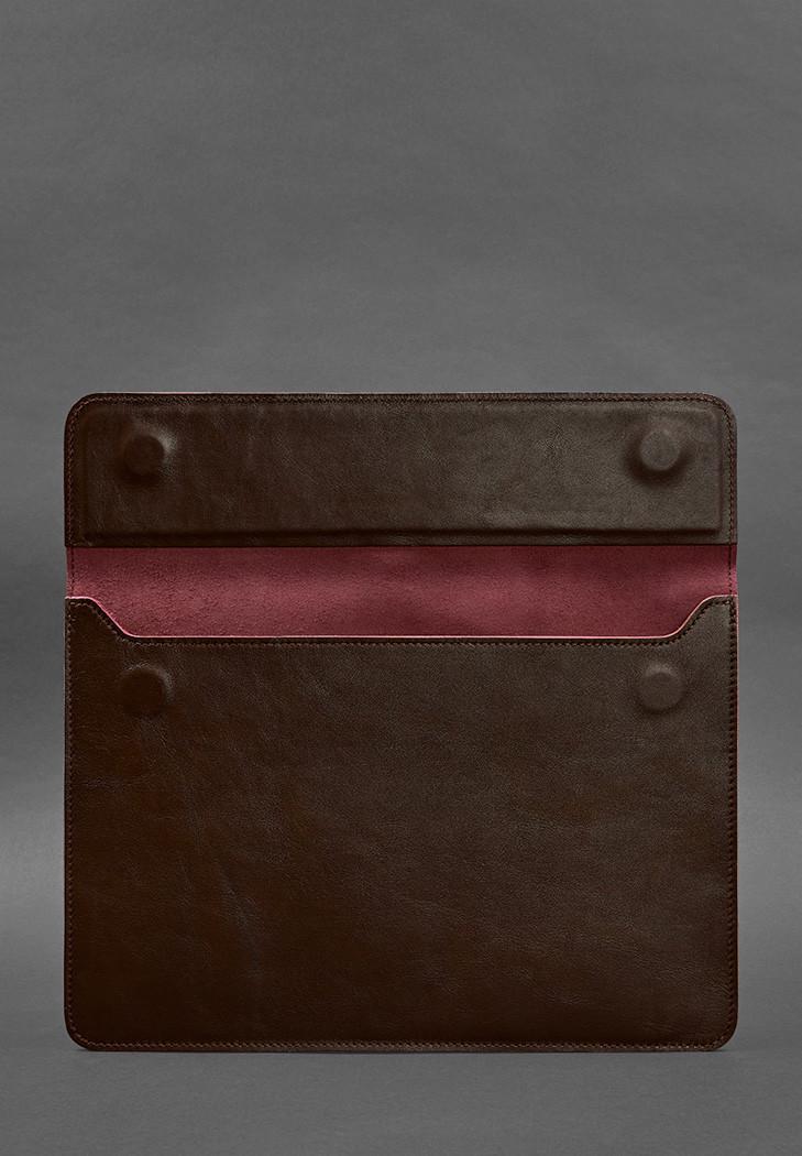 Чохол-конверт шкіряний на магнітах для MacBook 14" Бордовий (A-027591) - фото 3