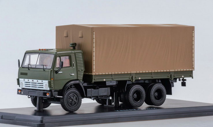 Модель SSM КАМАЗ-53212 Бортовой (с тентом) масштаб 1:43