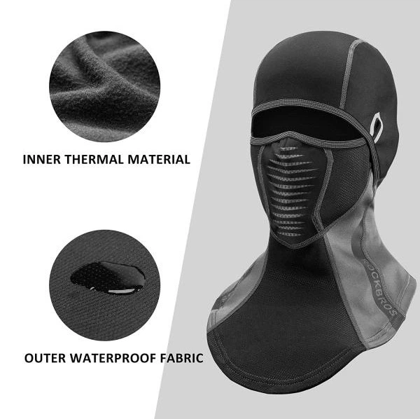 Балаклава RockBros LF7913-1 Чорний із сірим (1881885483) - фото 8 Балаклава RockBros LF7913-1 Чорний із сірим (1881885483) - фото 8