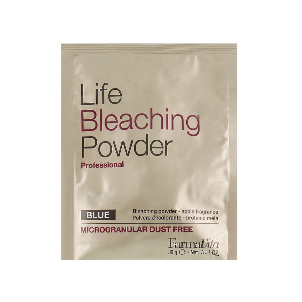 Пудра знебарвлювальна мініпакет Farmavita Life Bleaching Powder Blue 30 г