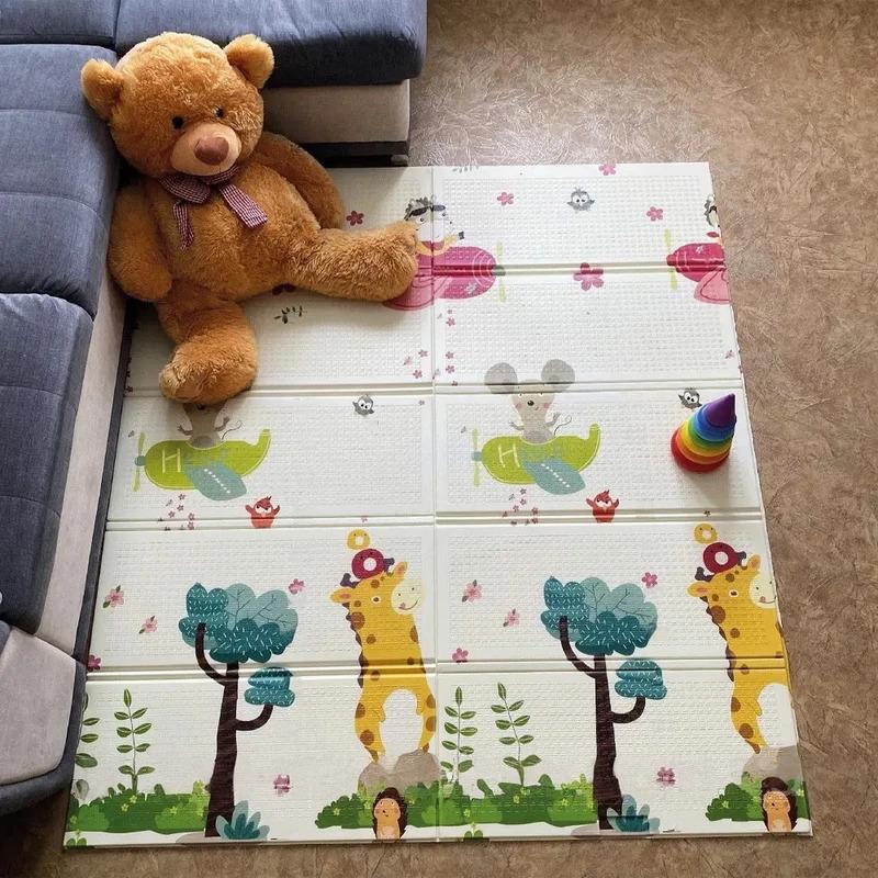 Термоковрик двосторонний Жираф и Звезды для пиκника и кемпинга 200х180 см (23457687901_633)