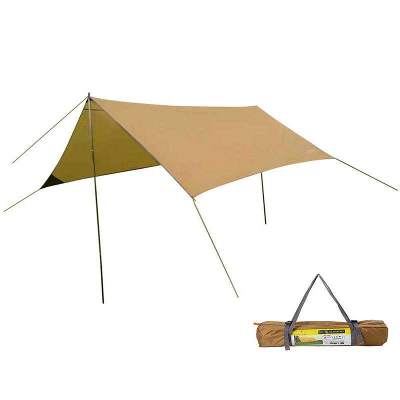 Палатка шестиместная Green Camp пляжный Песочный (GC0281Y)