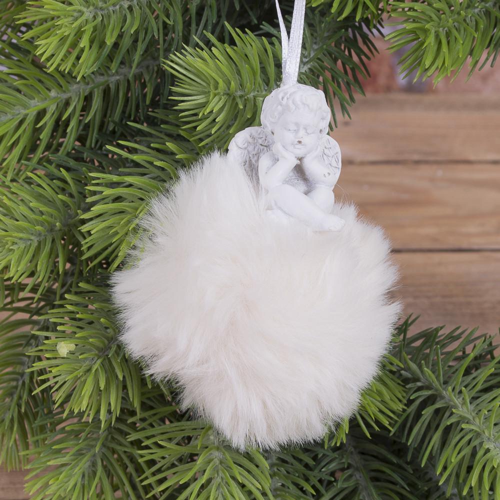 Подвеска мягкая Шар с ангелом №2 (1266-2)