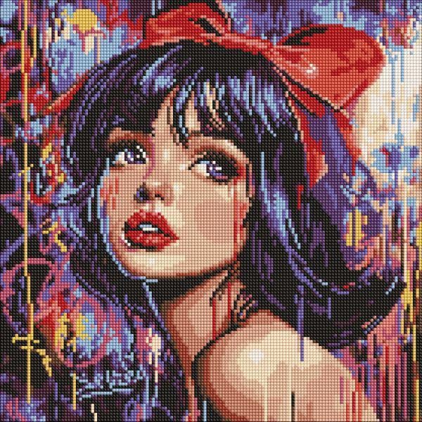 Алмазная мозаика Ideyka Современная Белоснежка 40x40 см (Id-AMO8315)