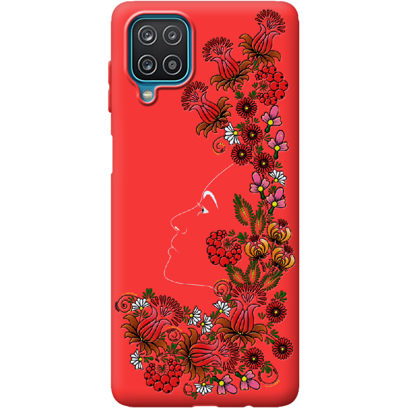 Чехол BoxFace Samsung A125 Galaxy A12 3D Ukrainian Muse Красный силикон (41506-bk64-41673)