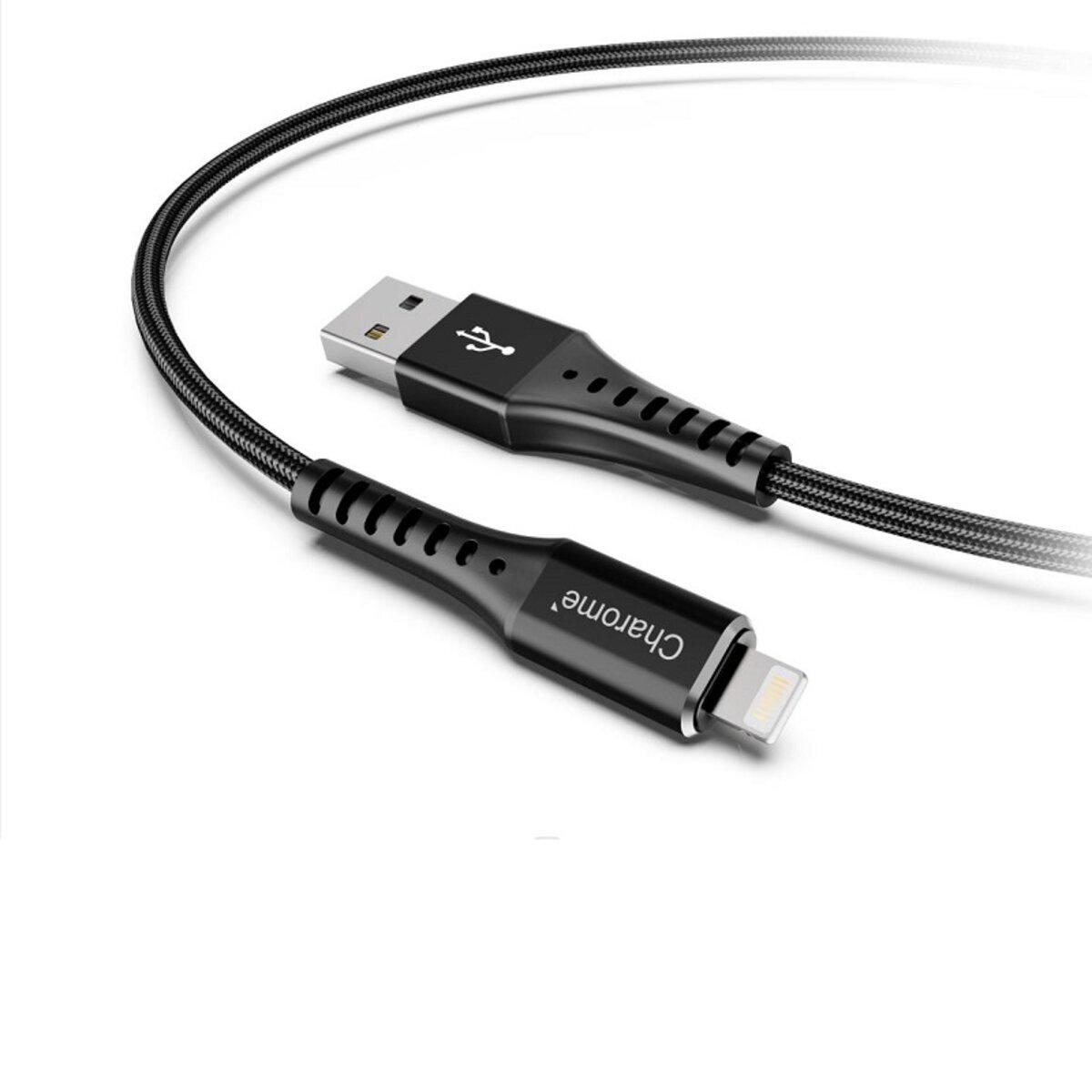 Кабель Charome Charge OTG C22-03 USB To Lightning 2,4 A 1 м Black (566016)