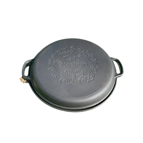 Казан узбецький WOK чавунний з кришкою-сковородою гриль 15 л (V15СРGr ) Казан узбецький WOK чавунний з кришкою-сковородою гриль 15 л (V15СРGr )