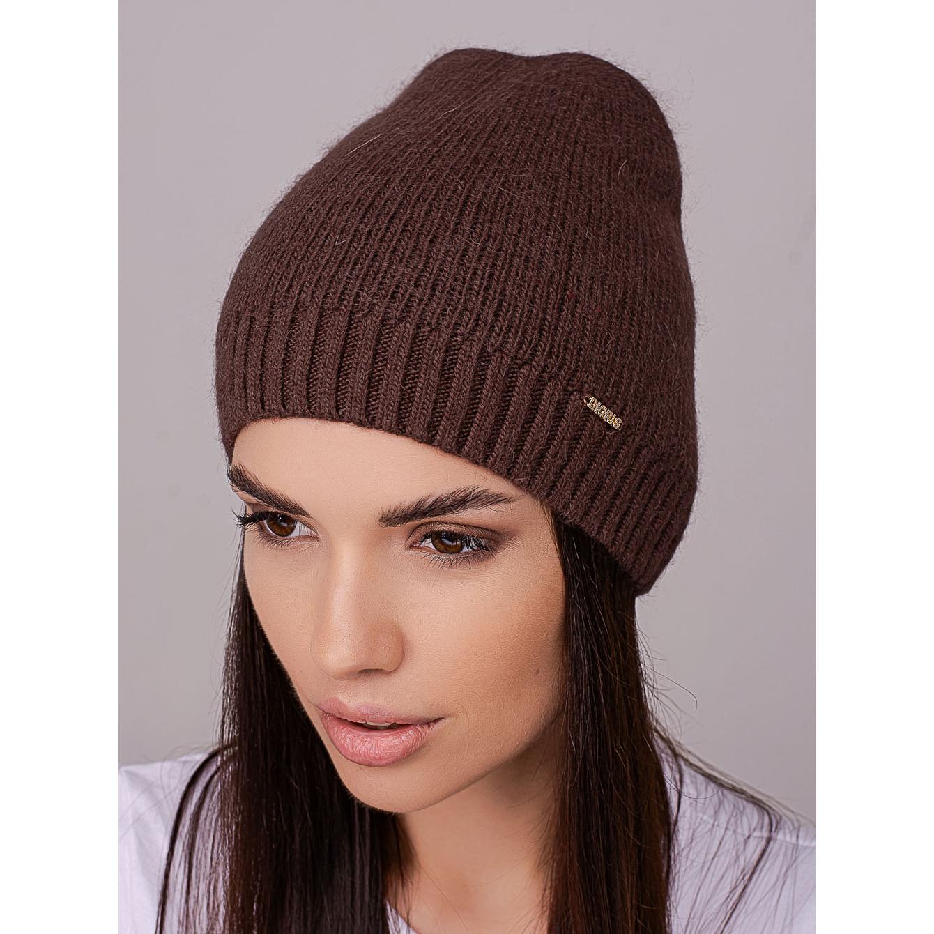 Шапка женская Leks ИНТРИГА кашемировая с добавлением ангоры без отворота одинарная one size Шоколадный (215399) - фото 1 Шапка женская Leks ИНТРИГА кашемировая с добавлением ангоры без отворота одинарная one size Шоколадный (215399) - фото 1