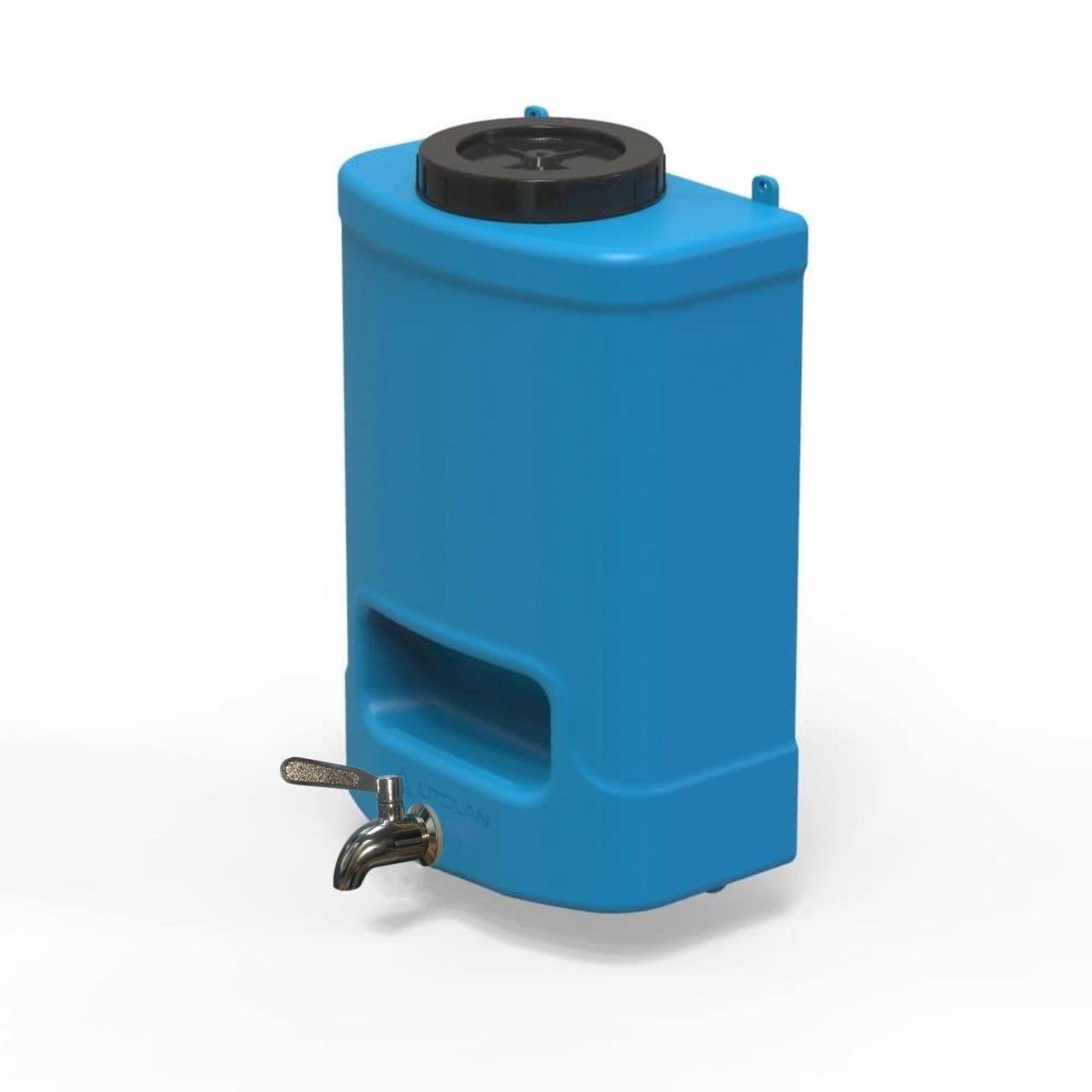 Умывальник Litolan с нержавеющим краном и мыльницей 20 л Синий - фото 2