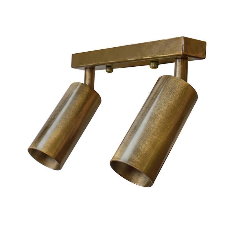 Светильник спот лофт MSK ELECTRIC Tube NL 1105-2 BN с поворотным механизмом