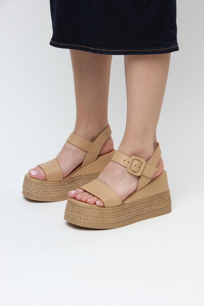 Босоножки женские LONZA 190353 р. 41 Бежевый (18213_41)