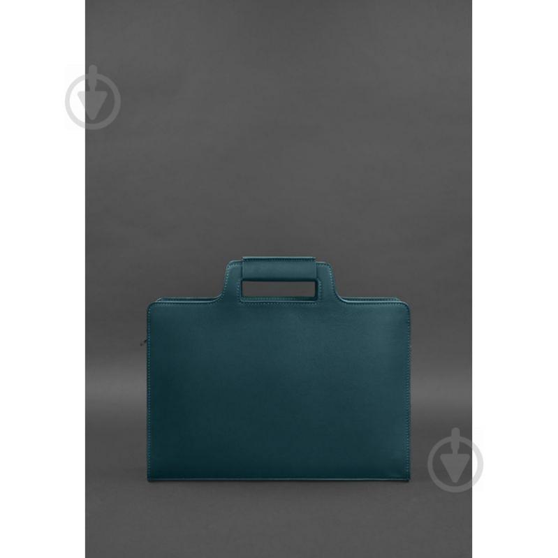 Женская кожаная сумка для ноутбука и документов BlankNote 15 Dark Green (BN-BAG-36-malachite) - фото 4