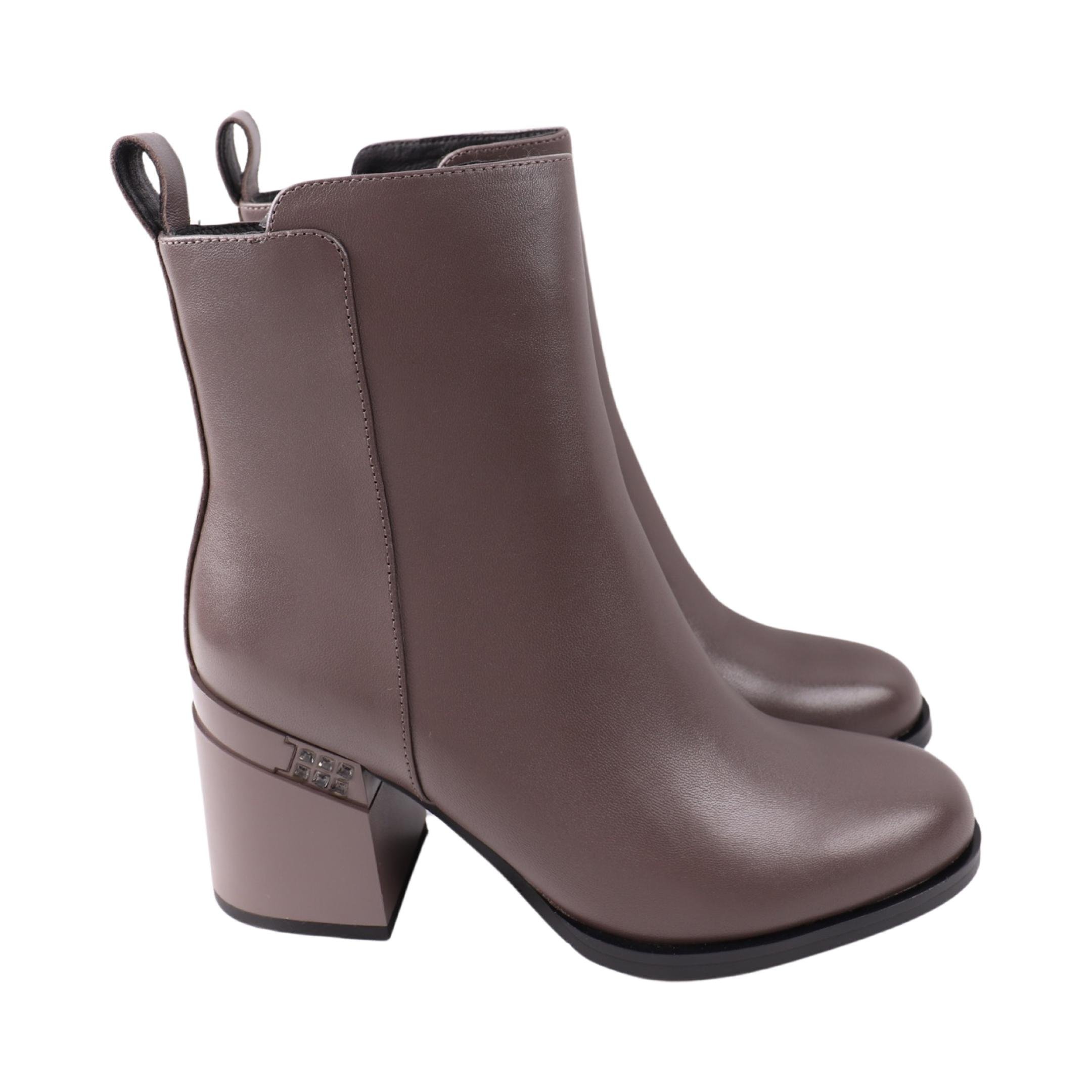 Ботильйони жіночі Oeego натуральна шкіра р. 38 Візоновий (192-23DH)