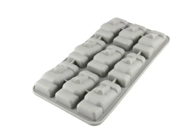 Молд силиконовый Моаи 11x20 см Серый (40987)