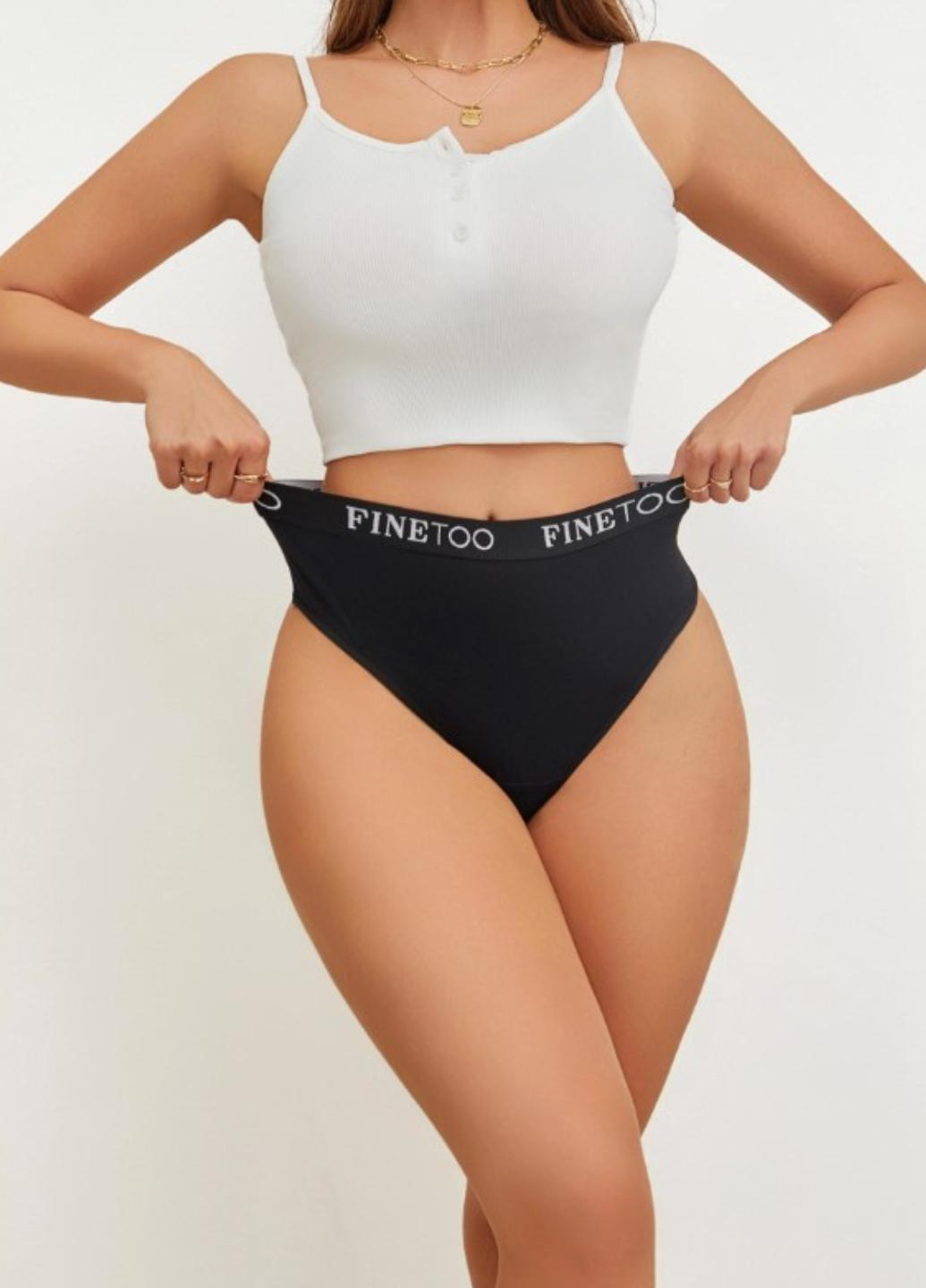 Трусики стринги женские хлопковые Good Shape M Черный (1990-44-02)