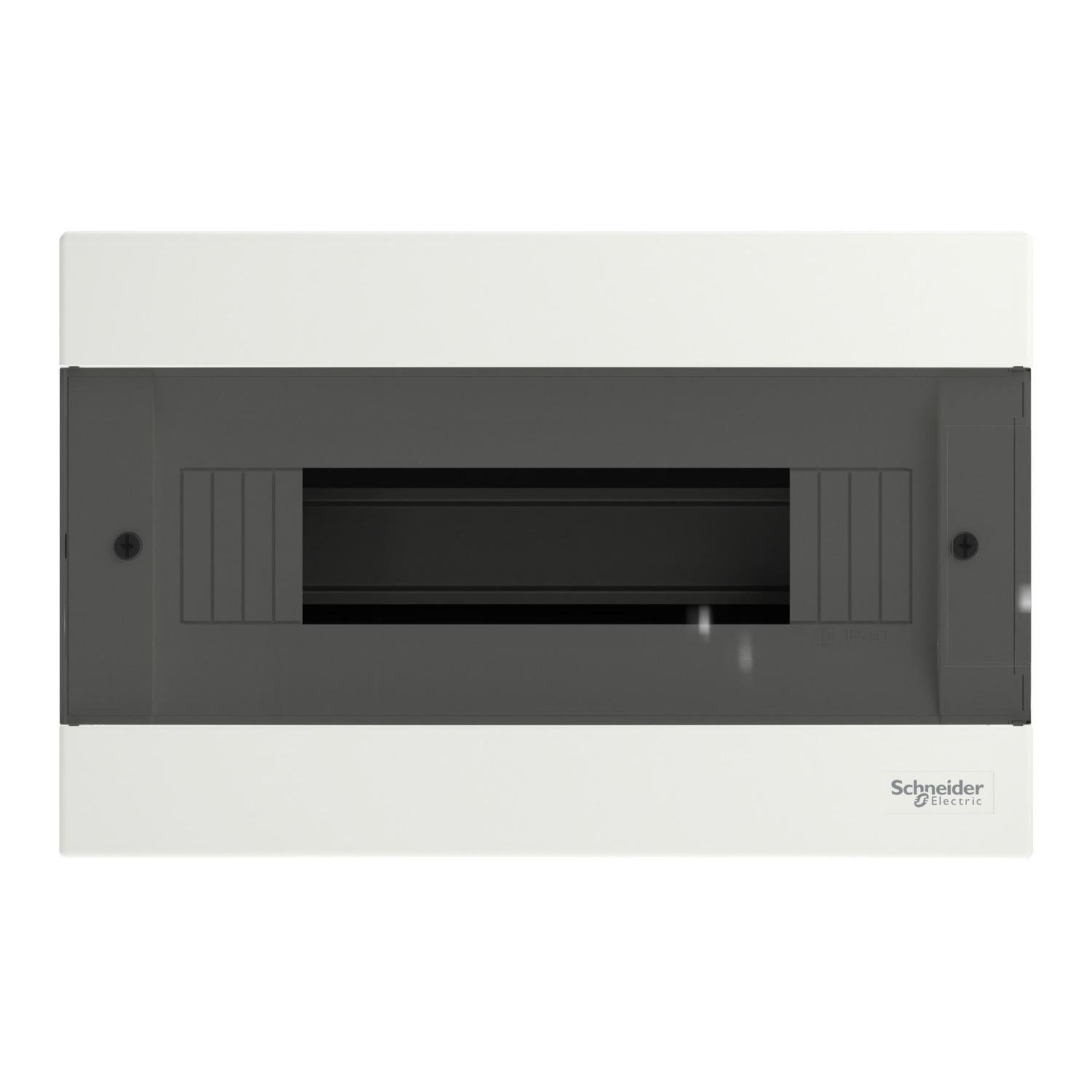 Щит розподільчий Schneider Electric Easy9 EU 12 модулів пластик 285x185x95,5 мм вбудований димчасті двері (EZ9EUA112)