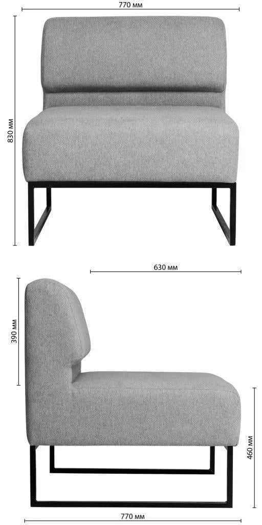 Диван модульний Lounge екошкіра Cloud 77х77х83 см White (rich_sofa_00394) - фото 5